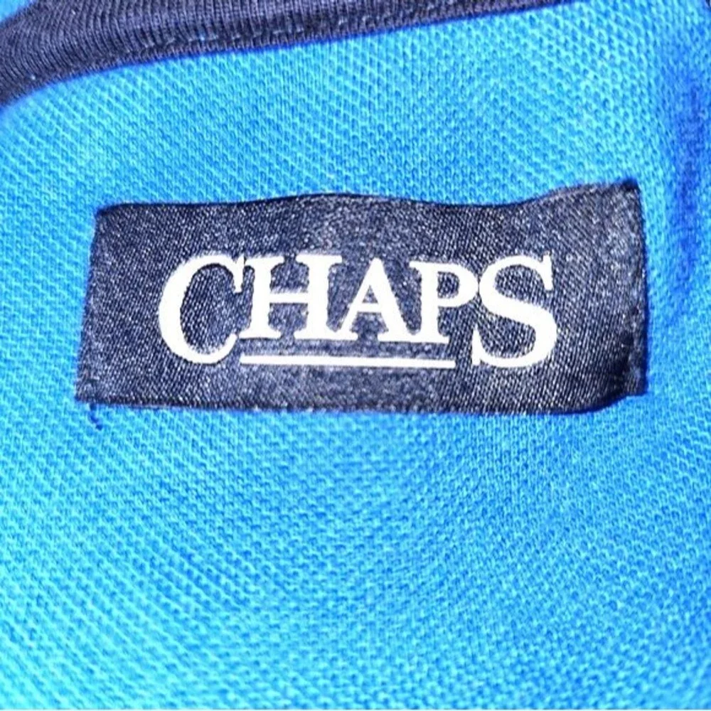 Chaps NWOT‎ Royal Blue Pineapple Short Sleeve Polo Shirt Size XL